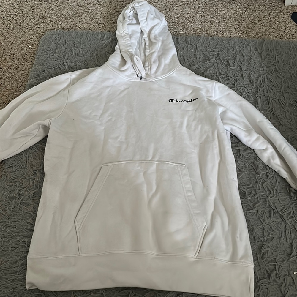 White Champion Hoodie